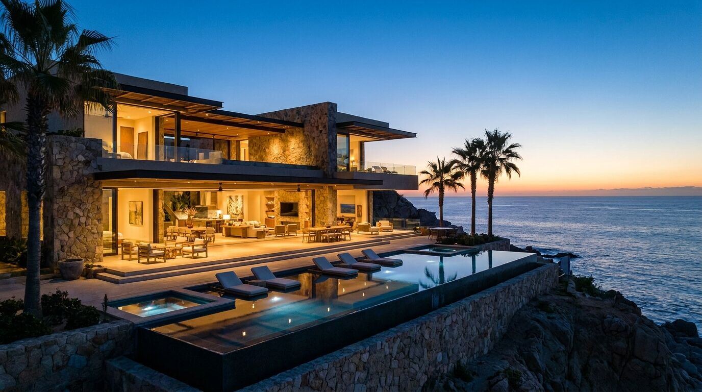 Oceanfront villa in Los Cabos
